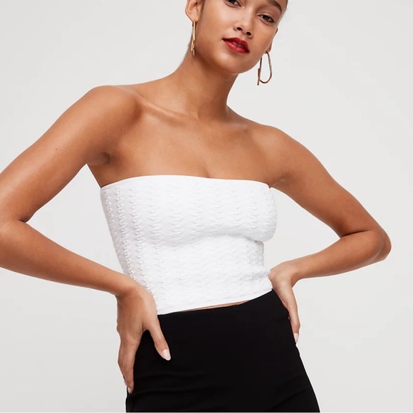 ARITZIA BABATON Essamba Tube Top, Size Small, White - Picture 1 of 5